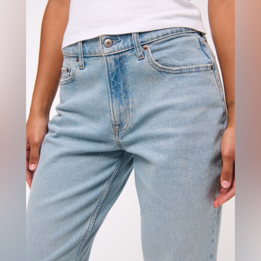 Abercrombie Vintage Comfort Stretch Curve Love Low Rise Baggy Jean Size 30L - Picture 14 of 14